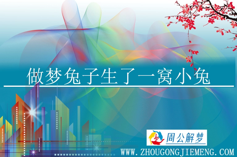 做梦兔子生了一窝小兔